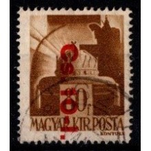 1946 - Ungarn - AFA 873 - Frimærke - Bogstavsprovisorier - 1. serie - Stemplet.